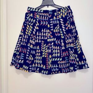 J Crew ratti sailboats print. Size 6 skirt.